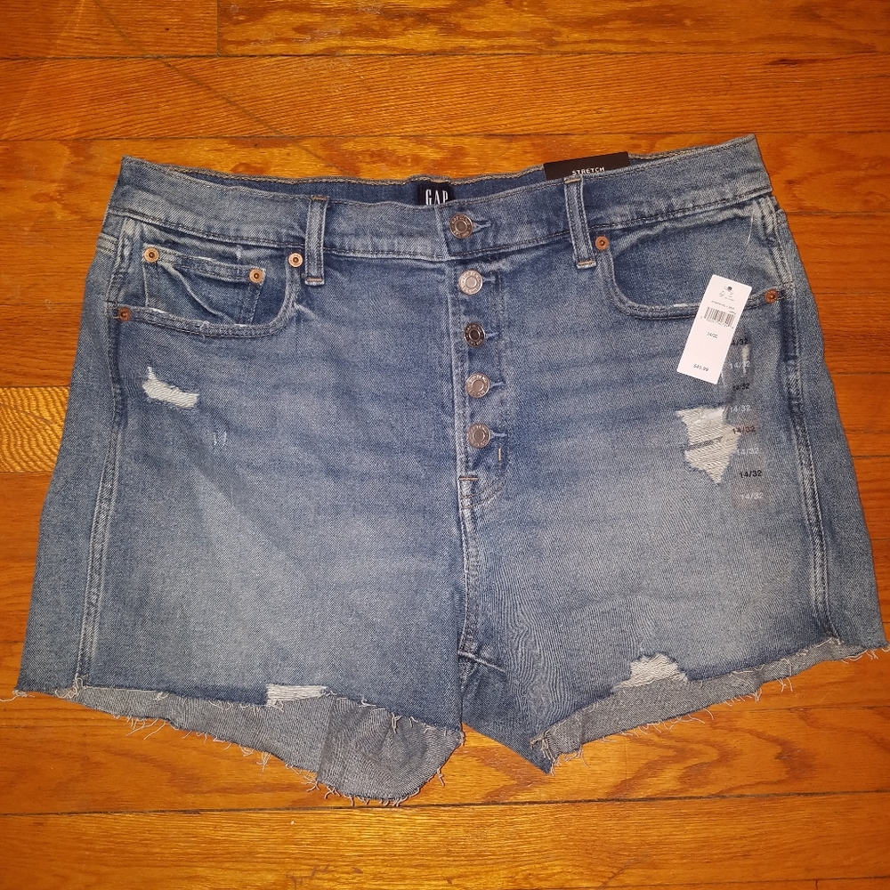 Gap high rise shorts size 14/32